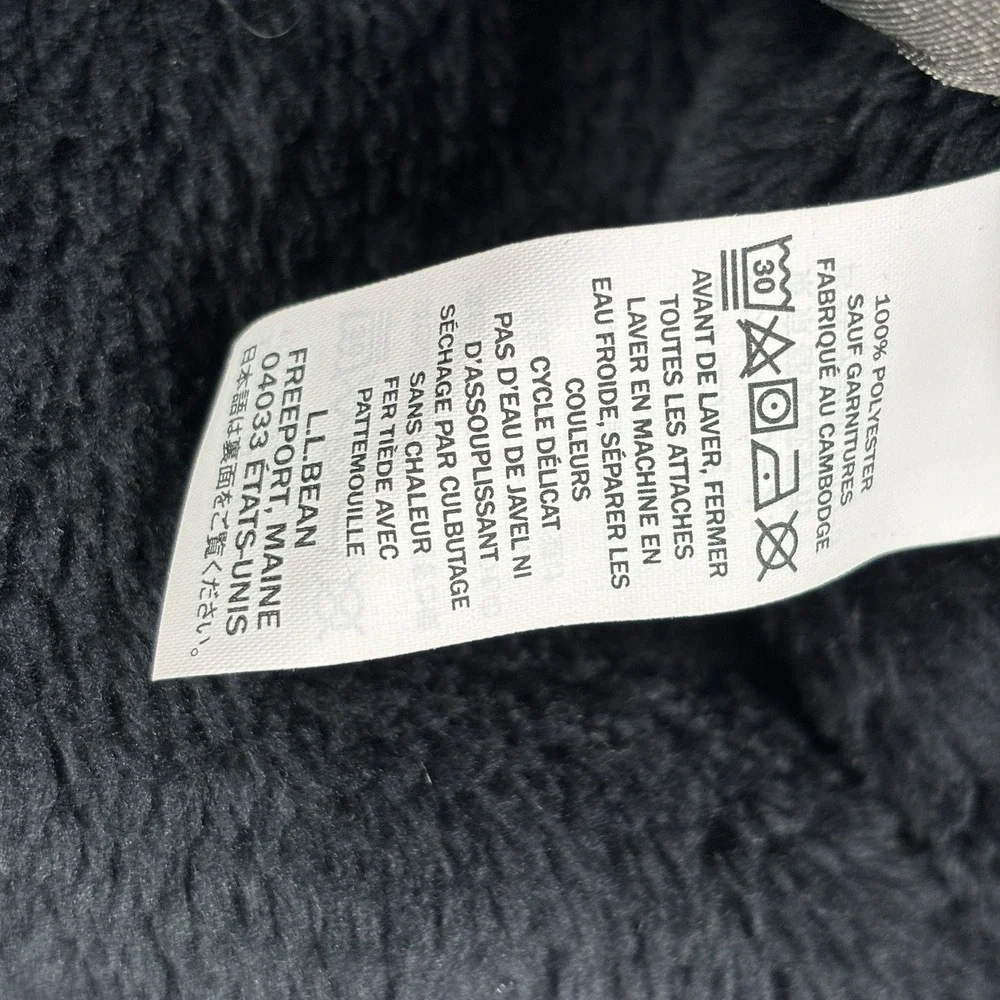 LL Bean Men's Hi-Pile Fleece Jacket Full-Zip Pockets M Tall Navy Blue
